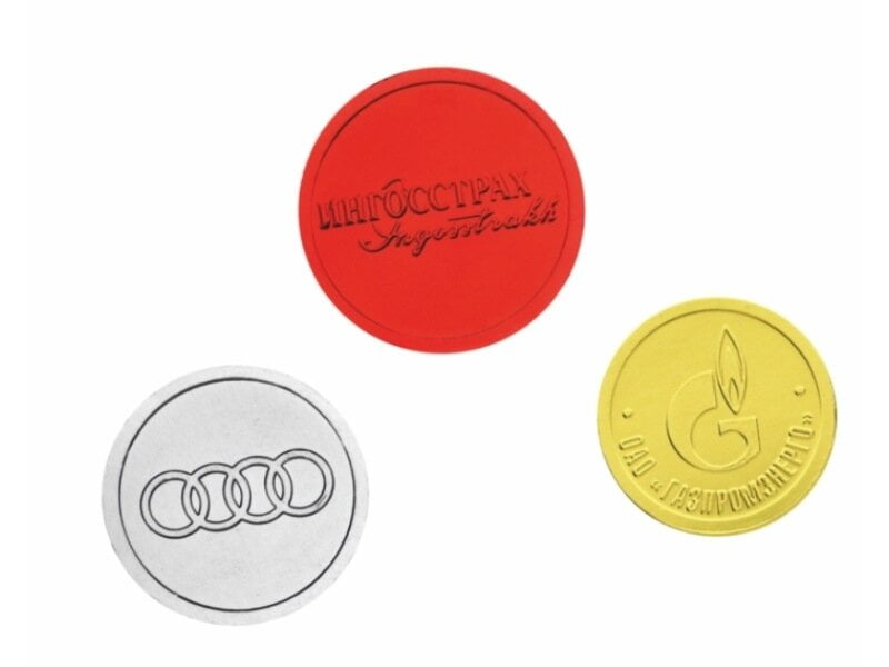 Шоколадные монеты и медали